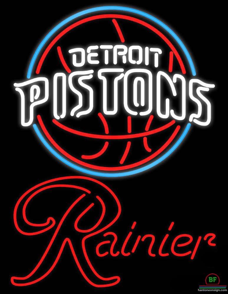 Custom Rainier Detroit Pistons Neon Sign NBA Teams Neon Light