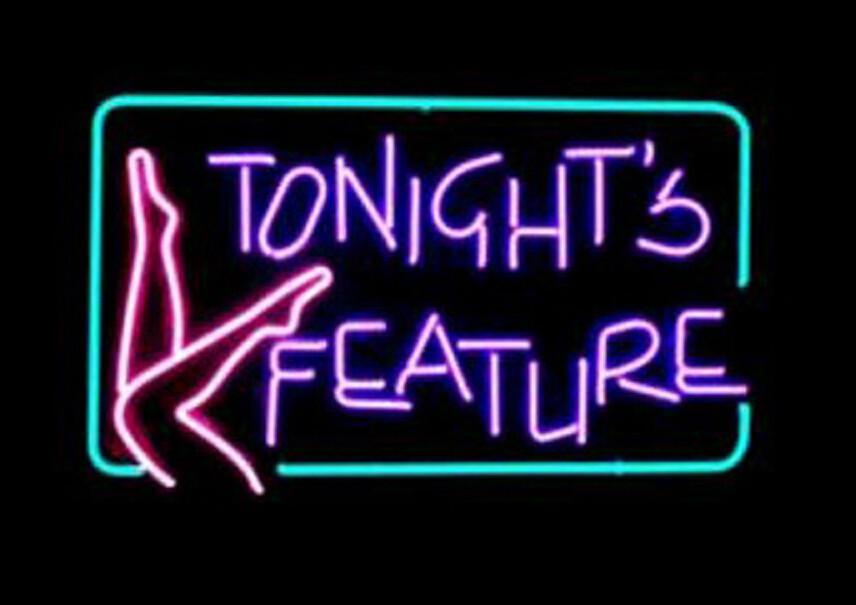 Custom Tonights Feature Neon Sign