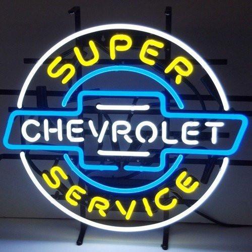 Custom Chevrolet Auto Car Service Neon Sign