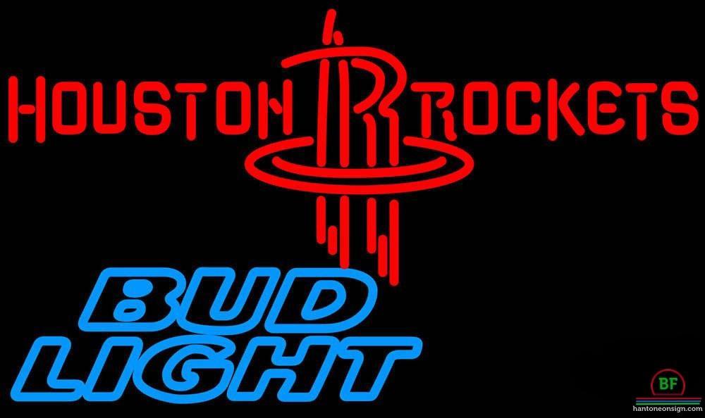Custom Bud Light Houston Rockets Neon Sign NBA Teams Neon Light