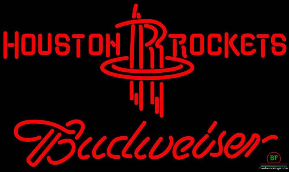 Custom Budweiser Houston Rockets Neon Sign NBA Teams Neon Light