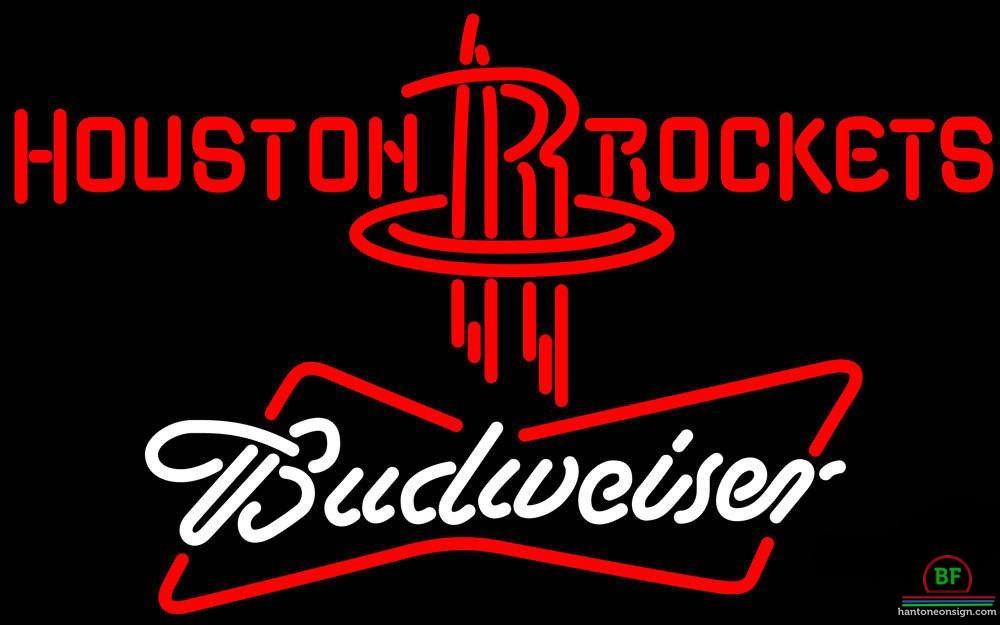 Custom Budweiser Houston Rockets Neon Sign NBA Teams Neon Light
