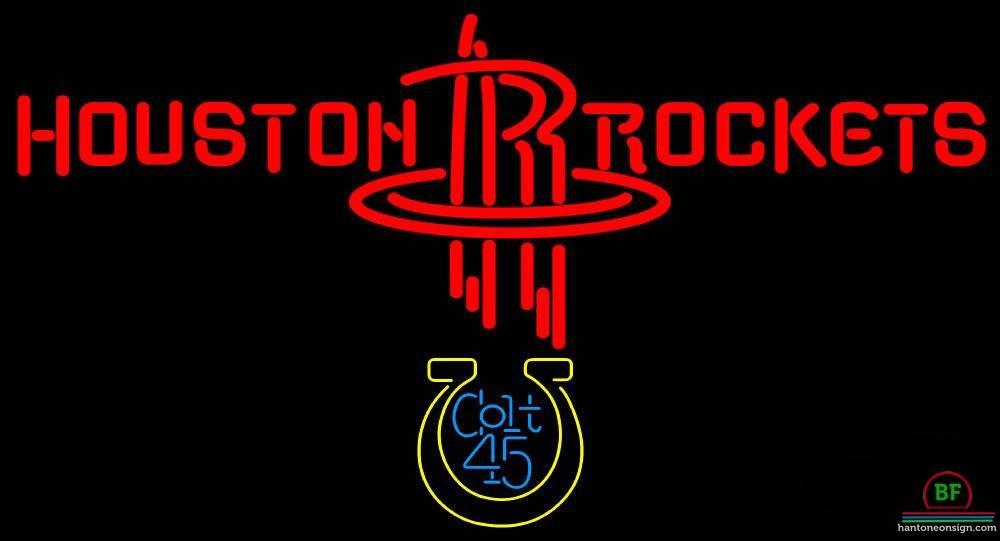 Custom Colt 45 Houston Rockets Neon Sign NBA Teams Neon Light