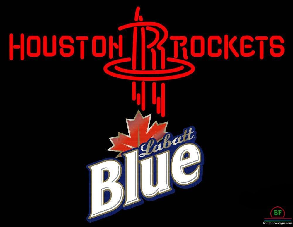 Custom Labatt Blue Houston Rockets Neon Sign NBA Teams Neon Light