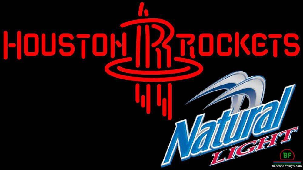 Custom Natural Light Houston Rockets Neon Sign NBA Teams Neon Light