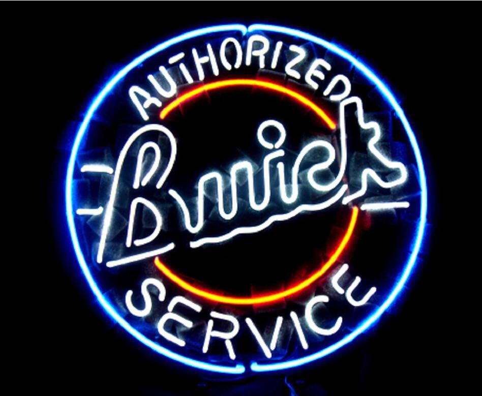 Custom Buick Authorized Service Neon Sign