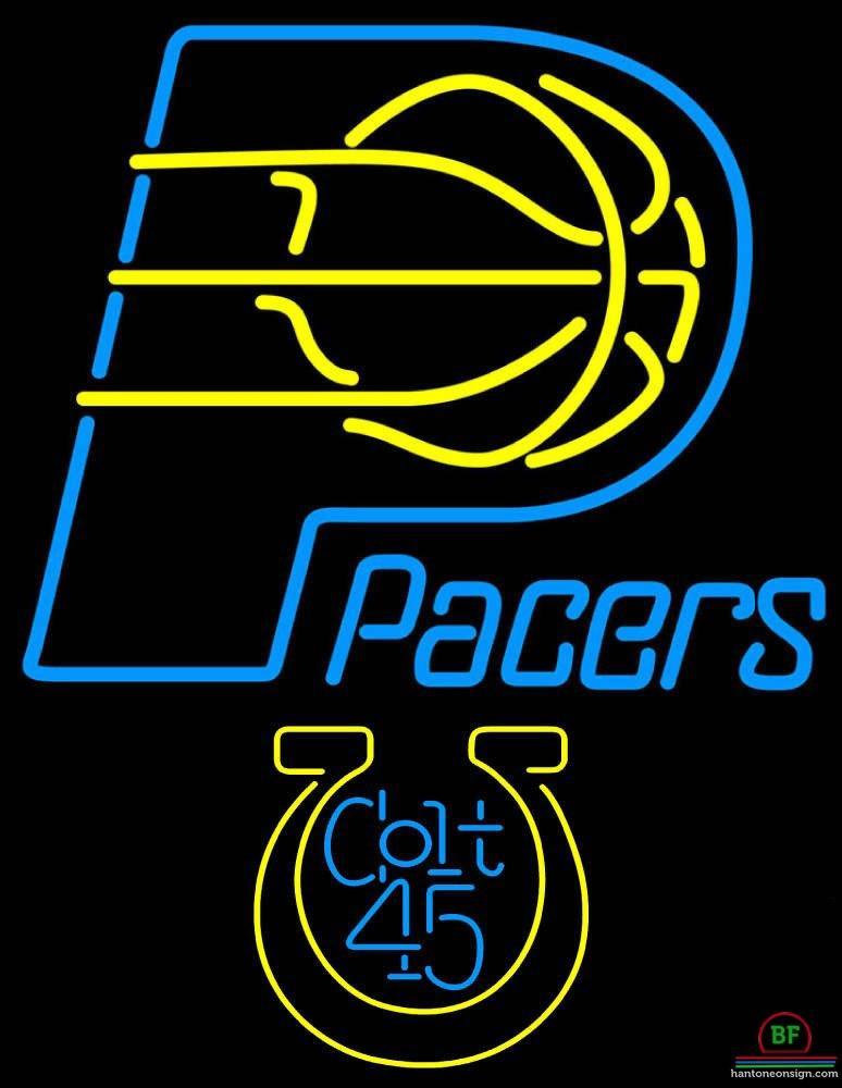 Custom Colt 45 Indiana Pacers Neon Sign NBA Teams Neon Light