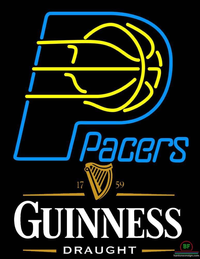 Custom Guinness Draught Indiana Pacers Neon Sign NBA Teams Neon Light