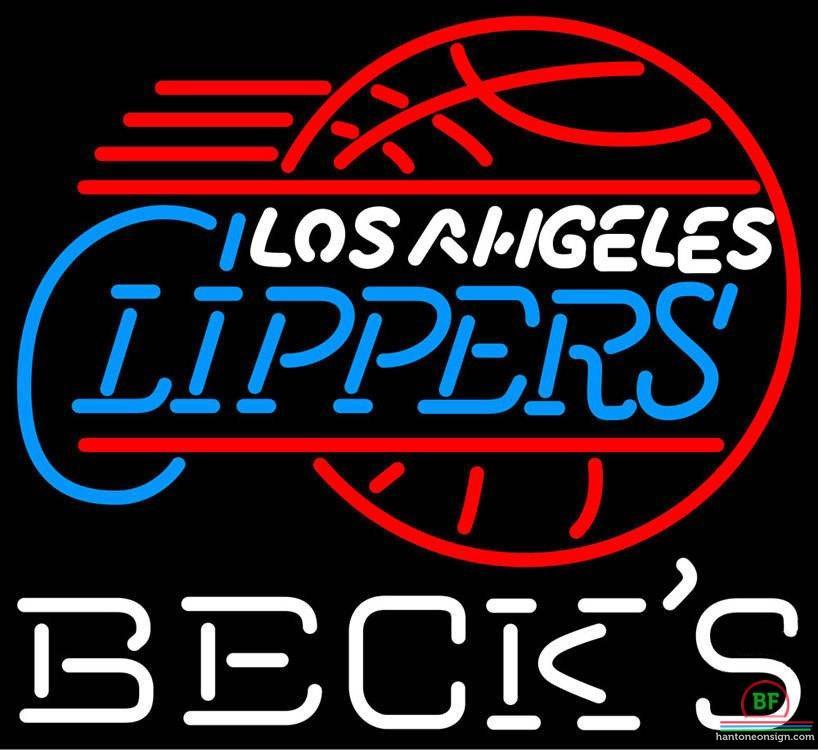 Custom Becks Los Angeles Clippers Neon Sign NBA Teams Neon Light