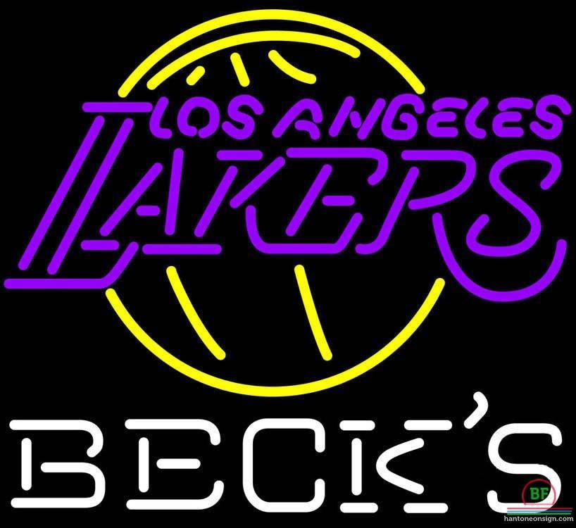 Custom Becks Los Angeles Lakers Neon Sign NBA Teams Neon Light