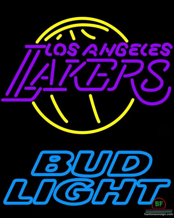 Custom Bud Light Los Angeles Lakers Neon Sign NBA Teams Neon Light