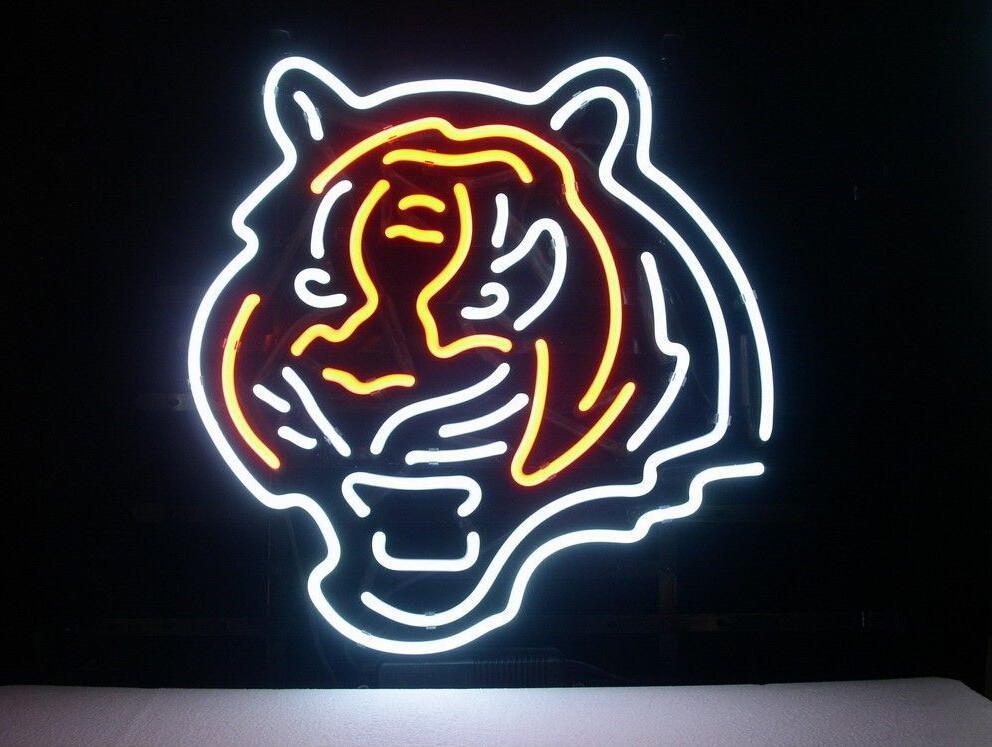 Custom Cincinnati Bengals Tiger NFL Sports Neon Sign Real Neon Light
