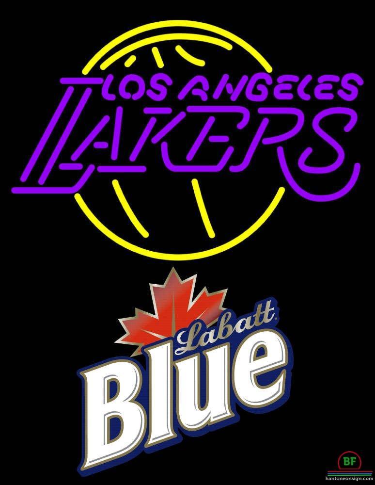 Custom Labatt Blue Los Angeles Lakers Neon Sign NBA Teams Neon Light