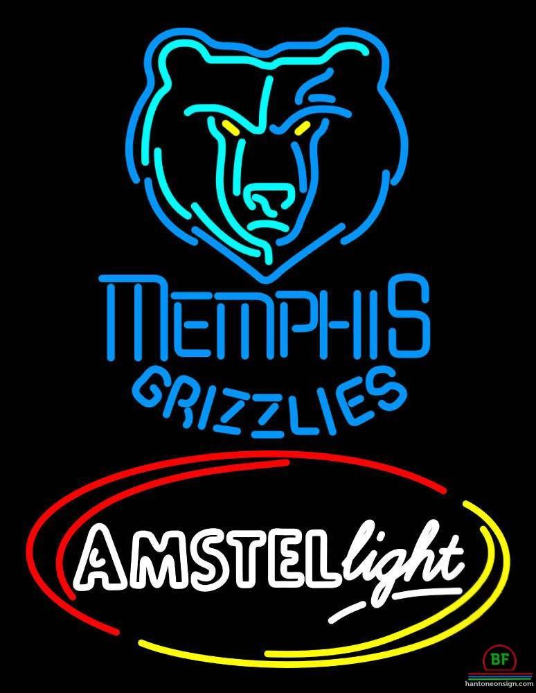 Custom Amstel Light Memphis Grizzlies Neon Sign NBA Teams Neon Light