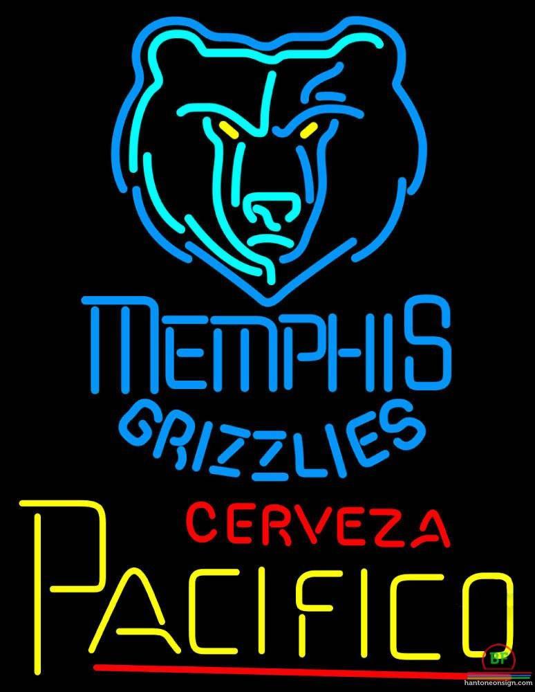 Custom Cerveza Pacifico Memphis Grizzlies Neon Sign NBA Teams Neon Light