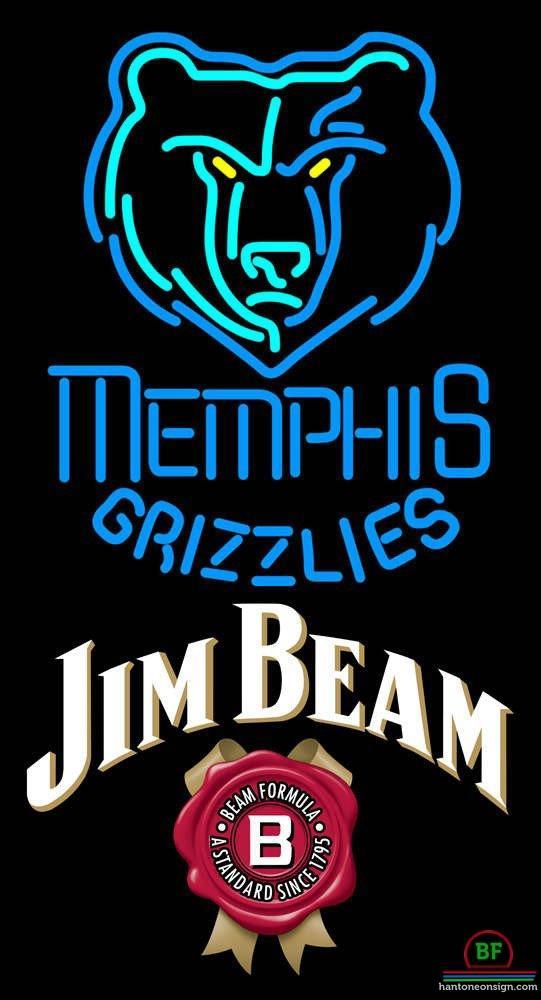 Custom Jim Beam Memphis Grizzlies Neon Sign NBA Teams Neon Light