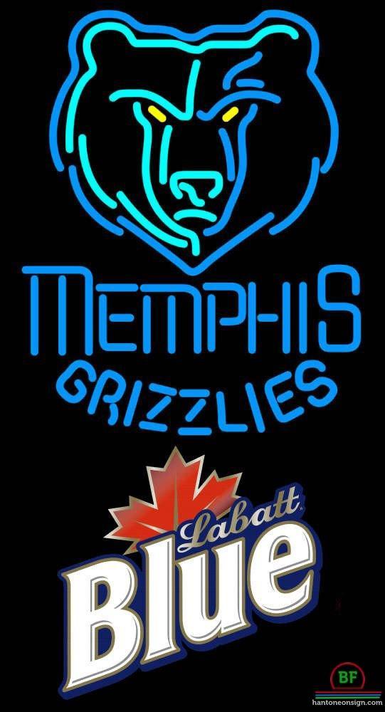 Custom Labatt Blue Memphis Grizzlies Neon Sign NBA Teams Neon Light