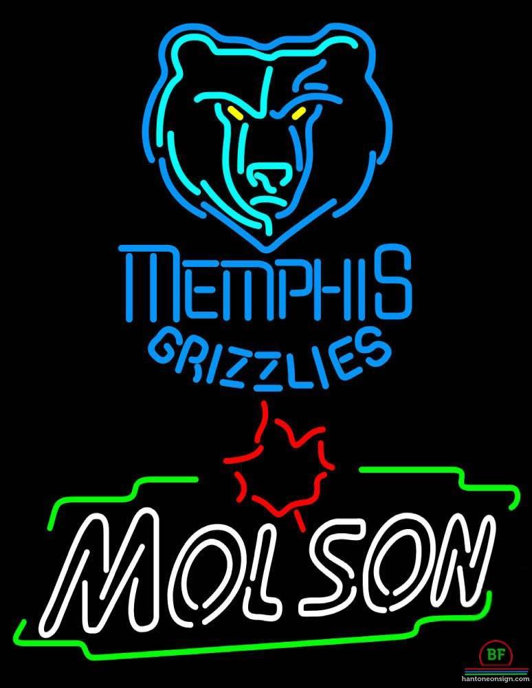 Custom Molson Memphis Grizzlies Neon Sign NBA Teams Neon Light