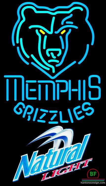 Custom Natural Light Memphis Grizzlies Neon Sign NBA Teams Neon Light