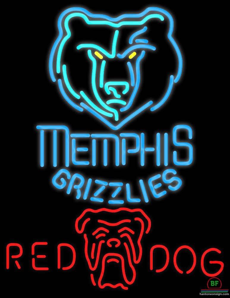 Custom Red Dog Memphis Grizzlies Neon Sign NBA Teams Neon Light