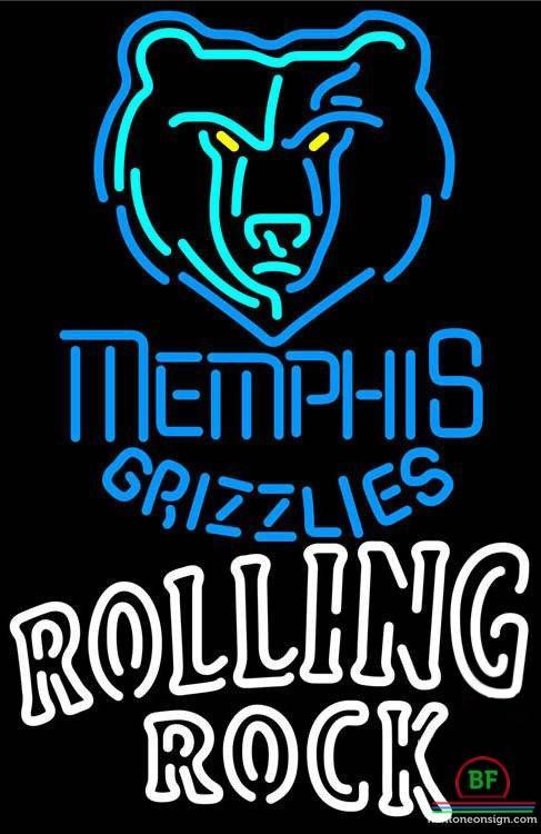 Custom Rolling Rock Memphis Grizzlies Neon Sign NBA Teams Neon Light