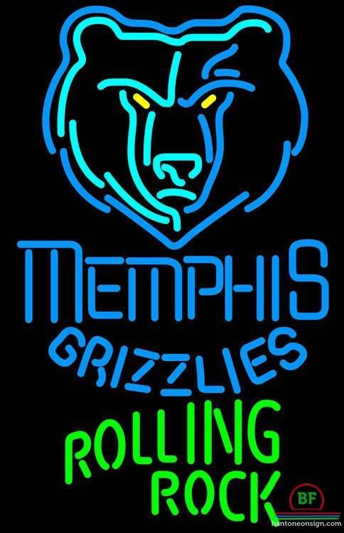 Custom Rolling Rock Memphis Grizzlies Neon Sign NBA Teams Neon Light