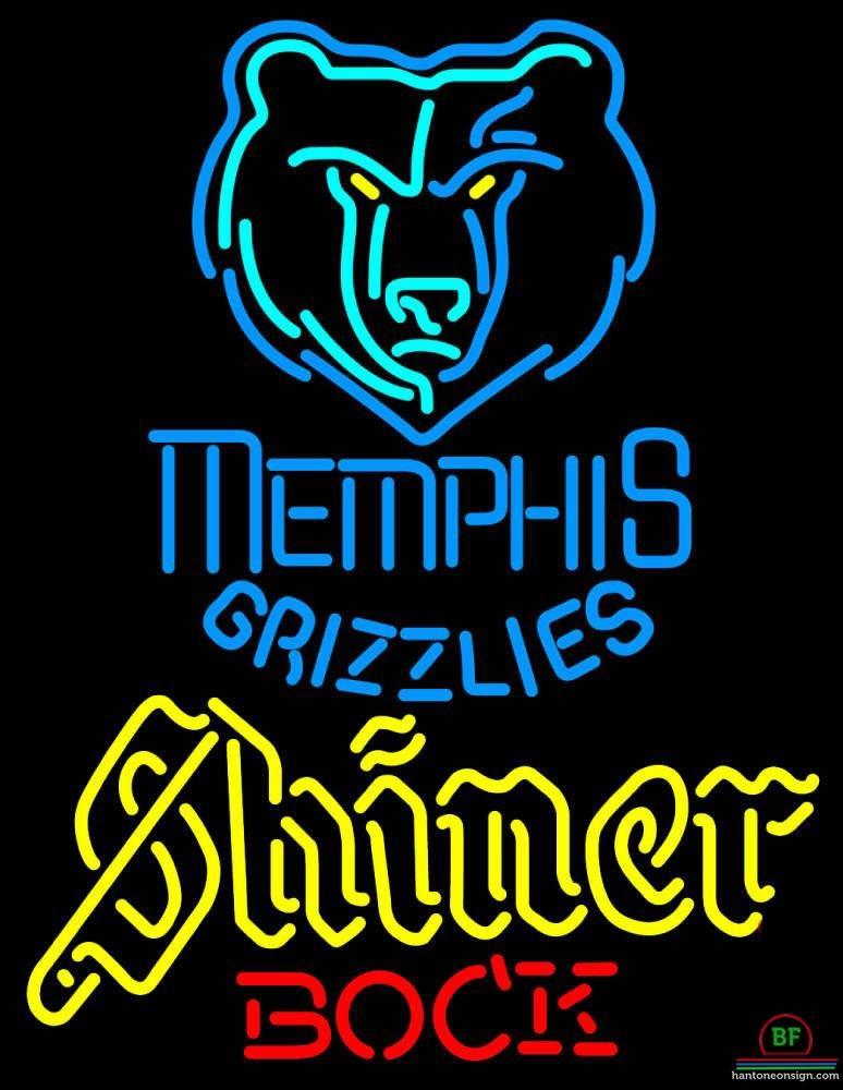 Custom Shiner Bock Memphis Grizzlies Neon Sign NBA Teams Neon Light