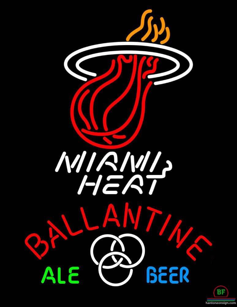 Custom Ballantine Miami Heat Neon Sign NBA Teams Neon Light
