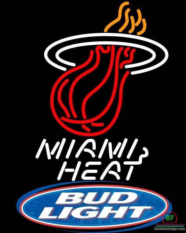 Custom Bud Light Miami Heat Neon Sign NBA Teams Neon Light