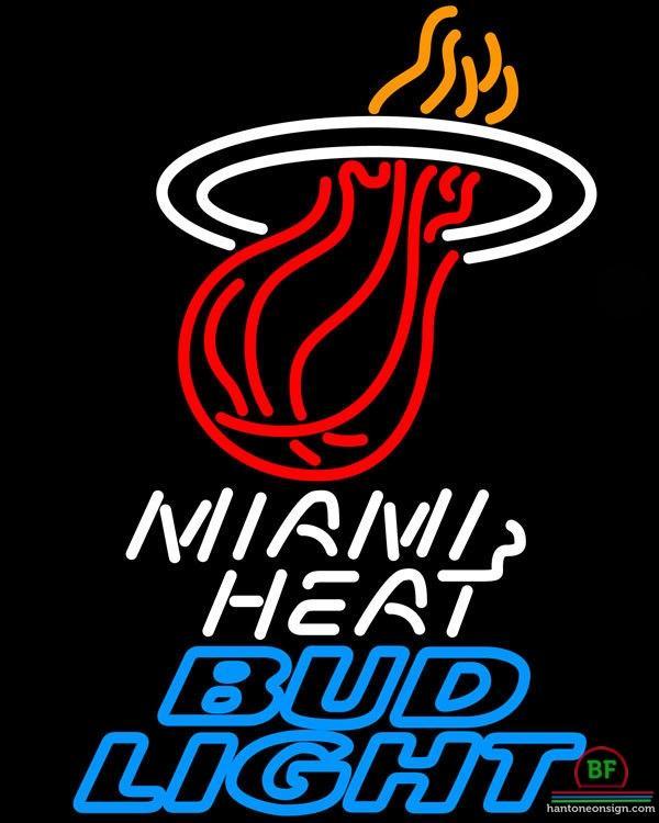 Custom Bud Light Miami Heat Neon Sign NBA Teams Neon Light