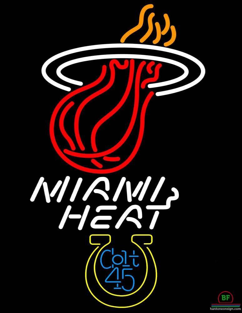 Custom Colt 45 Miami Heat Neon Sign NBA Teams Neon Light