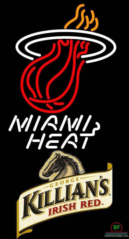 Custom Killians Irish Miami Heat Neon Sign NBA Teams Neon Light