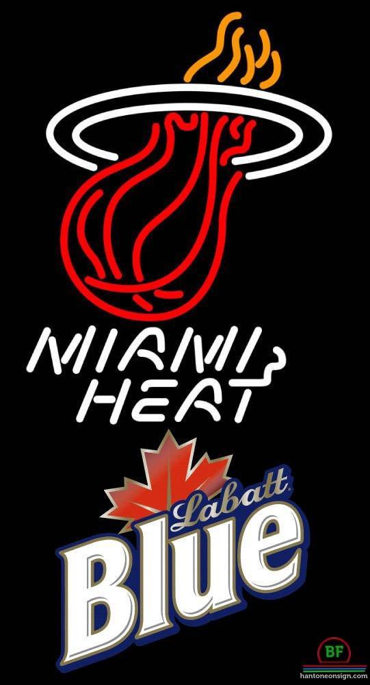 Custom Labatt Blue Miami Heat Neon Sign NBA Teams Neon Light