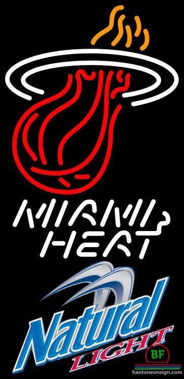 Custom Natural Light Miami Heat Neon Sign NBA Teams Neon Light