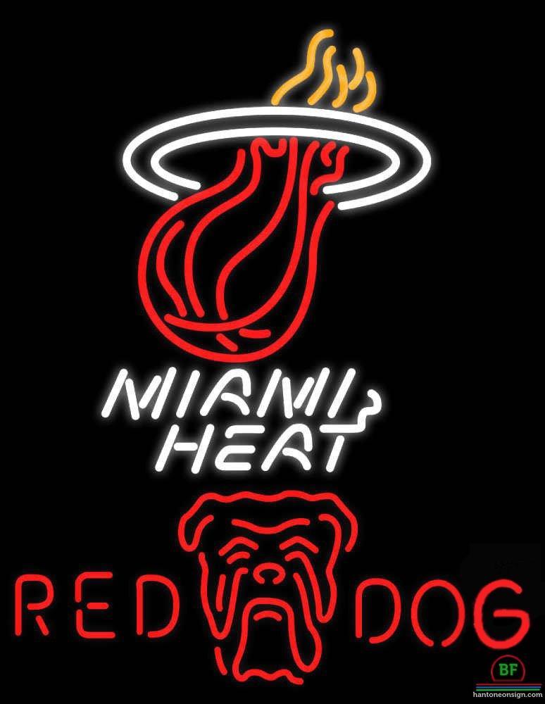 Custom Red Dog Miami Heat Neon Sign NBA Teams Neon Light
