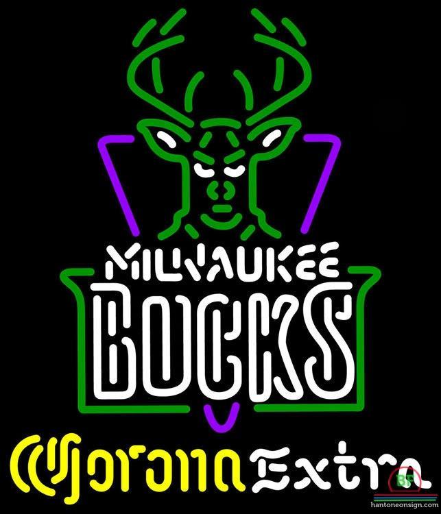 Custom Corona Extra Milwaukee Bucks Neon Sign NBA Teams Neon Light