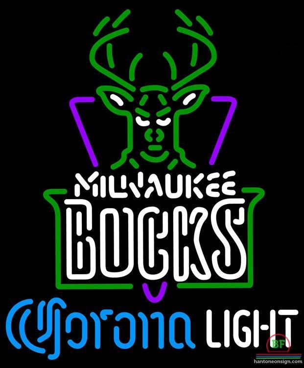 Custom Corona Light Milwaukee Bucks Neon Sign NBA Teams Neon Light