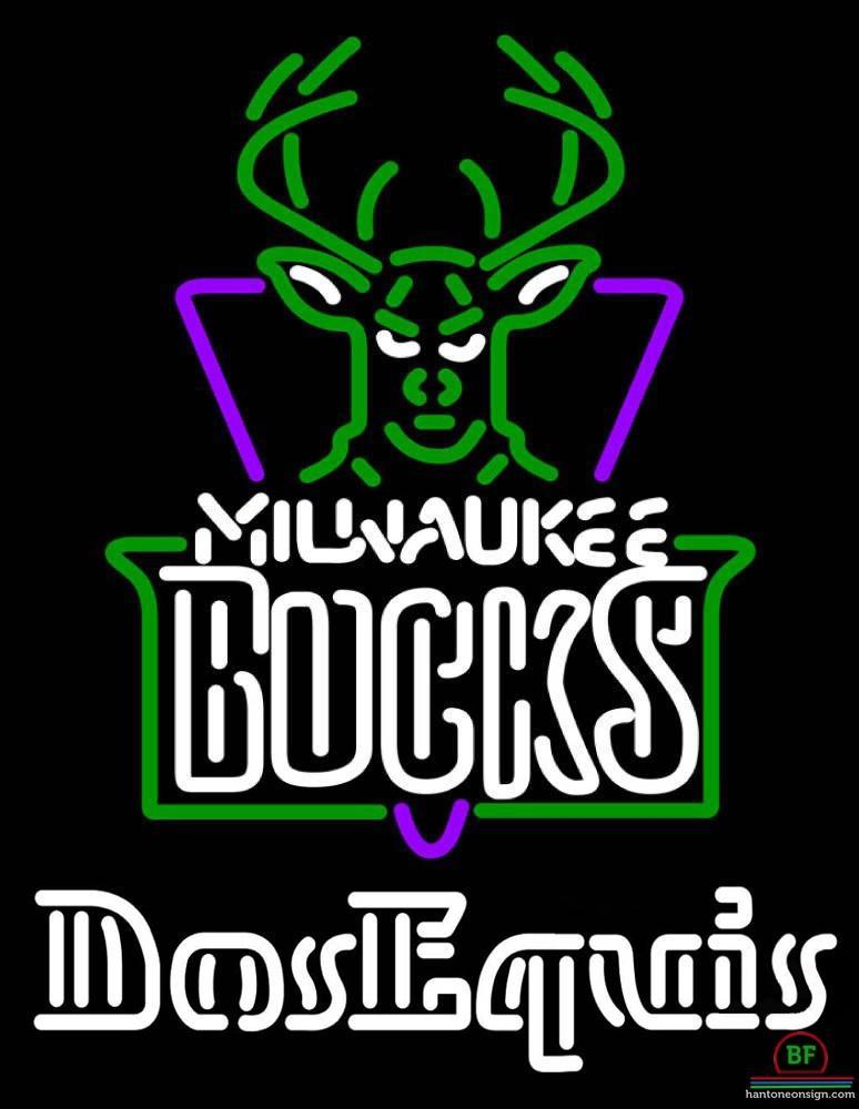 Custom Dos Equis Milwaukee Bucks Neon Sign NBA Teams Neon Light