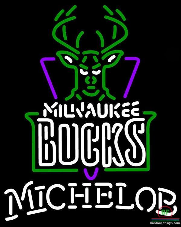 Custom Michelob Milwaukee Bucks Neon Sign NBA Teams Neon Light