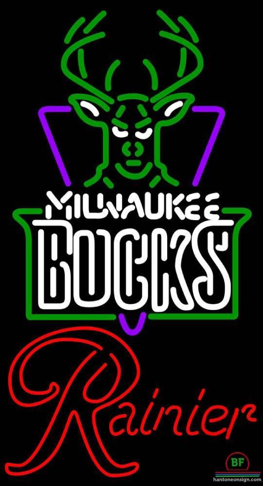 Custom Rainier Milwaukee Bucks Neon Sign NBA Teams Neon Light