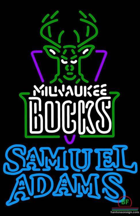 Custom Samuel Adams Milwaukee Bucks Neon Sign NBA Teams Neon Light