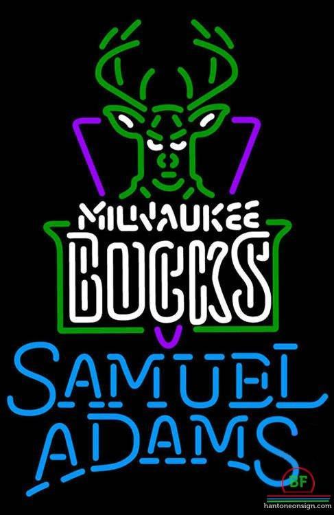 Custom Samuel Adams Milwaukee Bucks Neon Sign NBA Teams Neon Light