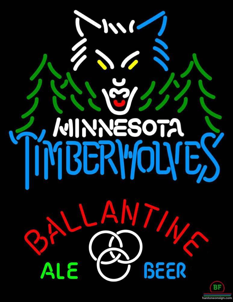 Custom Ballantine Minnesota Timber Neon Sign NBA Teams Neon Light
