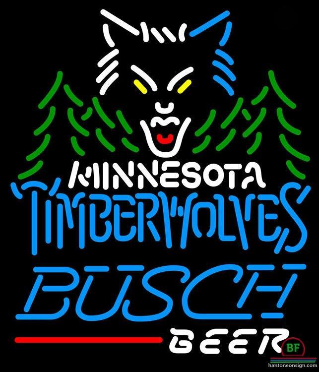 Custom Busch Beer Minnesota Timber Neon Sign NBA Teams Neon Light
