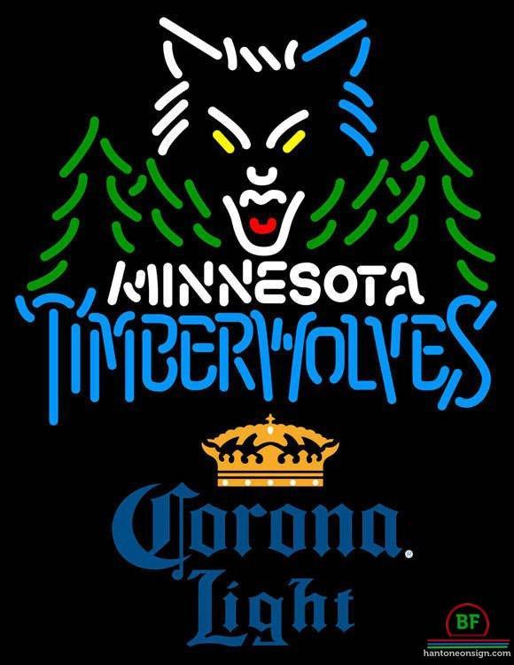 Custom Corona Light Minnesota Timber Neon Sign NBA Teams Neon Light