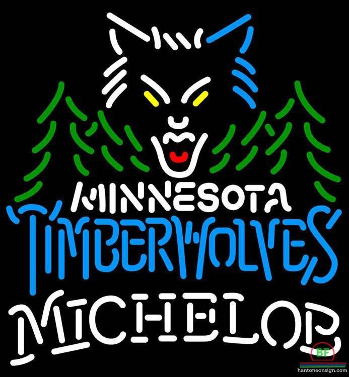 Custom Michelob Minnesota Timber Neon Sign NBA Teams Neon Light