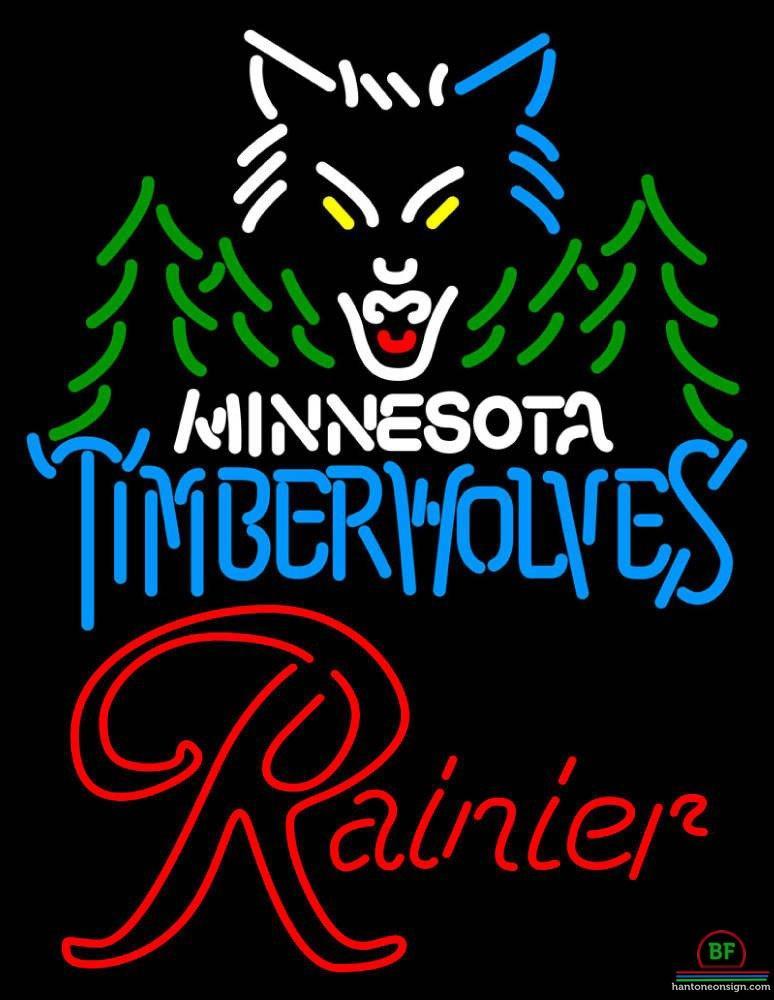 Custom Rainier Minnesota Timber Neon Sign NBA Teams Neon Light