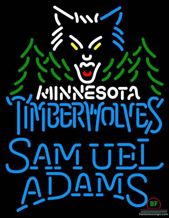 Custom Samuel Adams Minnesota Timber Neon Sign NBA Teams Neon Light