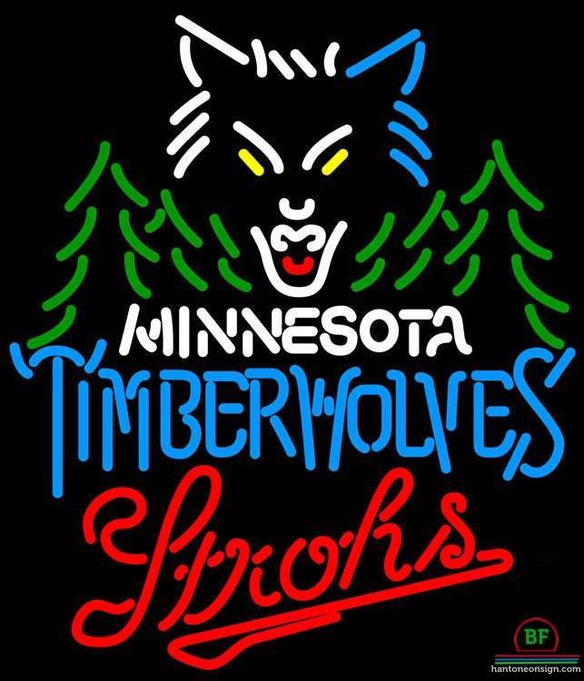 Custom Strohs Minnesota Timber Neon Sign NBA Teams Neon Light