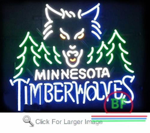 Custom Minnesota Timber Neon Sign NBA Teams Neon Light
